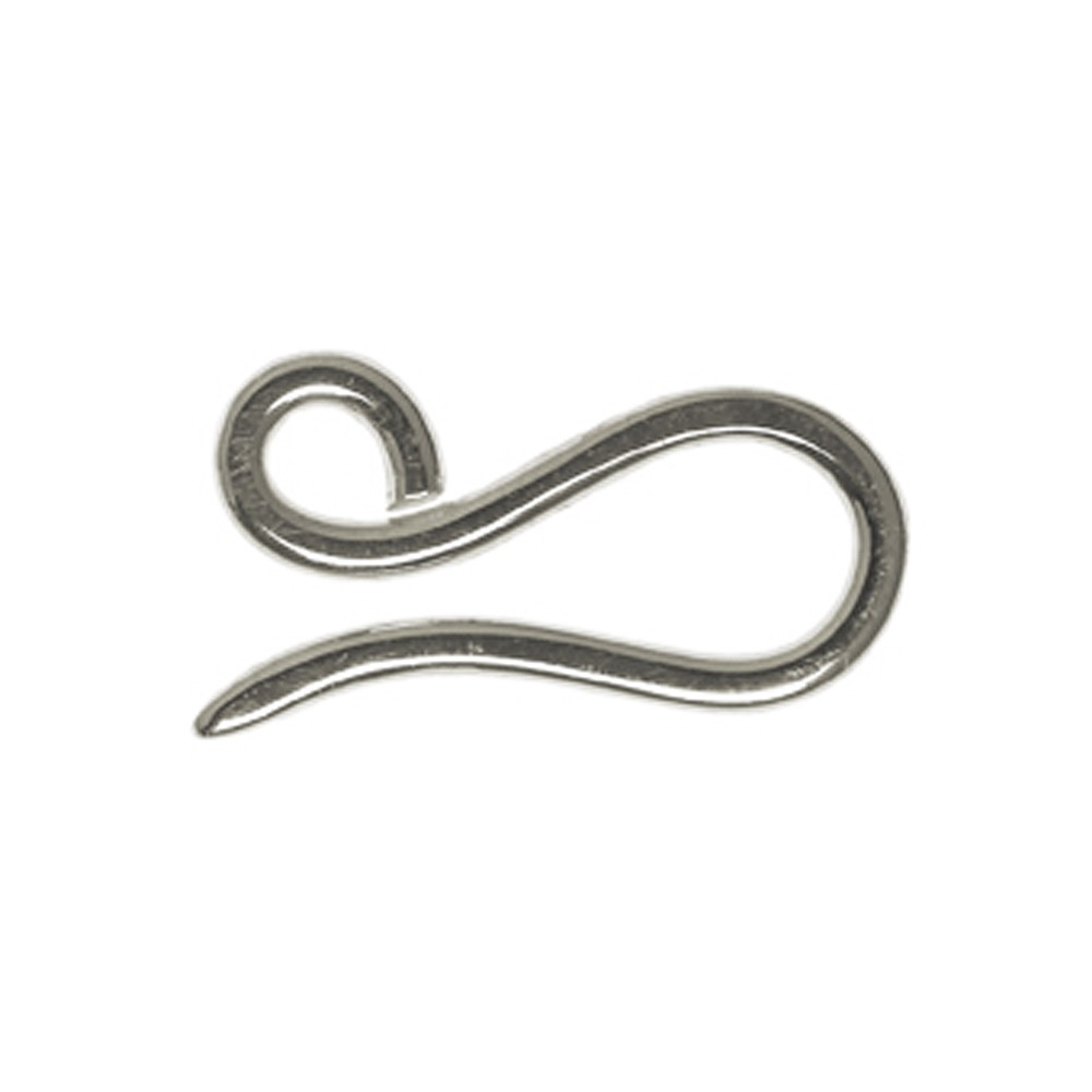 Haken mit Öse 18mm, Silber (3 St./VE) | Edelsteine, Heilsteine & Schmuck-Handel