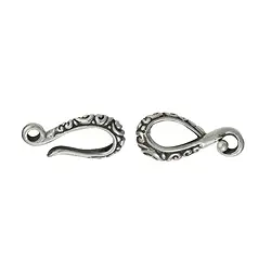 1905209021 Haken "Paisley" 32mm, Silber teilweise geschwärzt (1 St./VE) | Marco Schreier