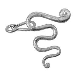 1905209072 Haken "Schlange", 25 x 35mm, Silber matt (1 St./VE) | Marco Schreier