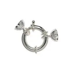 1905211181 Spring Ring Design 18mm with End Caps, Silver (1 pc./ PU) | Marco Schreier