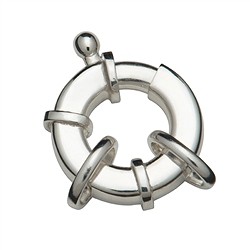 1905212181 Fermoirs ronds plat 18mm avec 2 anneaux (1 pc/UC) | Marco Schreier