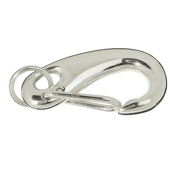 Design-Karabiner "Oval" 35mm, Silber (1 St./VE) | Marco Schreier
