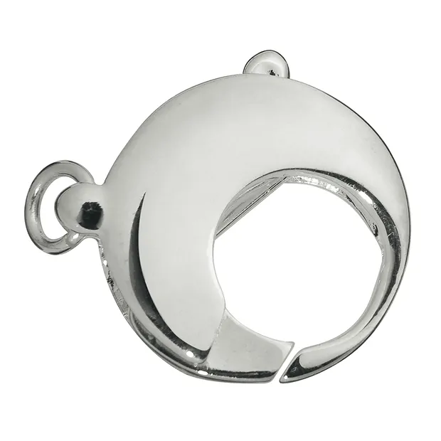 Mosquetón de diseño "Redondo" 14mm, plata (1 ud./VE) | Marco Schreier