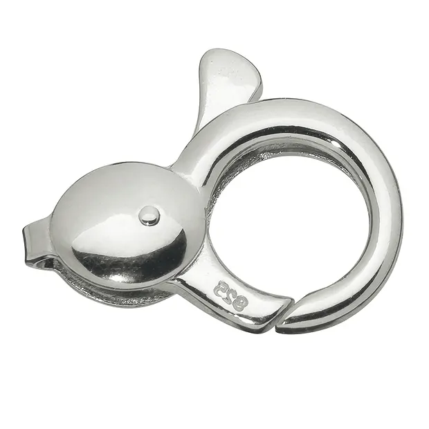 Design Lobster Clasp "Round" 20mm, silver (1 pc./ PU) | Marco Schreier