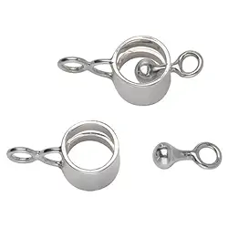 1905228101 Fermoirs ronds 10mm, argent (1 pcs/UC) | Marco Schreier