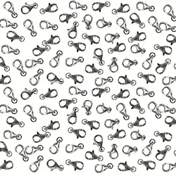 1905231091 Karabiner lose Öse 09mm, Silber (100 St./VE) | Edelsteine, Heilsteine & Schmuck