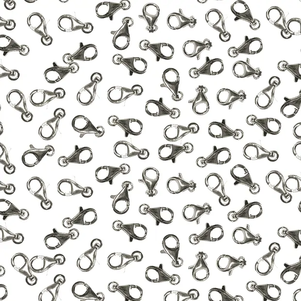 Karabiner lose Öse 11mm, Silber (100 pc/VE) | Edelsteine, Heilsteine & Schmuck