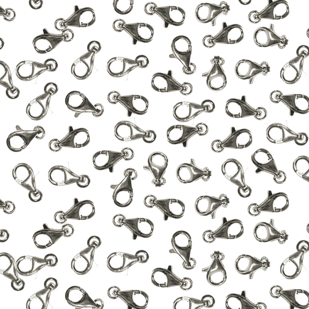 Mosquetón ojal suelto 13mm, plata (100 unid./VE) | Marco Schreier