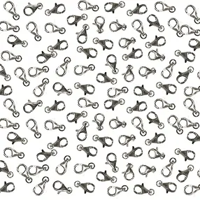 Lobster Clasp fixed eyelet 09mm, silver (100 pcs./ PU) | Marco Schreier