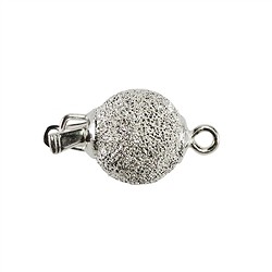 1905250023 Fermoirs boule 08mm, argent diamanté (1 pcs/UC) | Marco Schreier