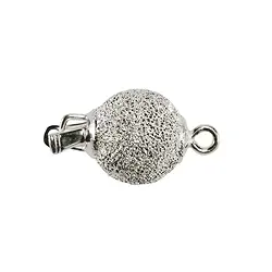 1905250023 Ball Clasp 08mm, silver diamond-plated (1 pc./ PU) | Marco Schreier