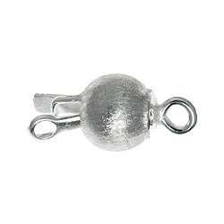 1905250032 Fermoirs boule 10mm, argent mat (1 pcs/UC) | Marco Schreier