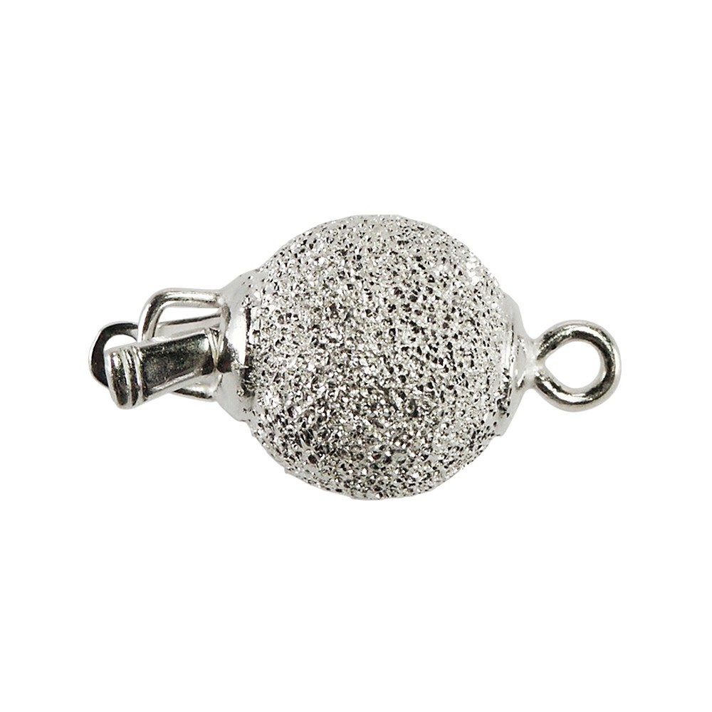 Kugelschließe 10mm, Silber diamantiert (1 St./VE) | Marco Schreier