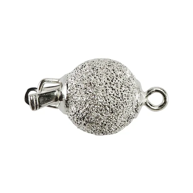 Kugelschließe 10mm, Silber diamantiert (1 St./VE) | Marco Schreier