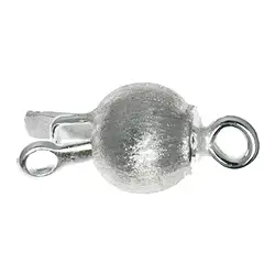 1905250042 Kugelschließe 12mm, Silber matt (1 St./VE) | GH Edelsteine, Heilsteine & Schmuck
