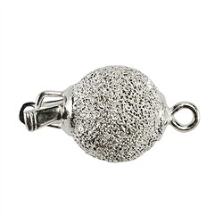 1905250043 Fermoirs boule 12mm, argent diamanté (1 pcs/UC) | Marco Schreier