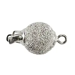 1905250043 Ball Clasp 12mm, silver diamond-plated (1 pc./ PU) | Marco Schreier