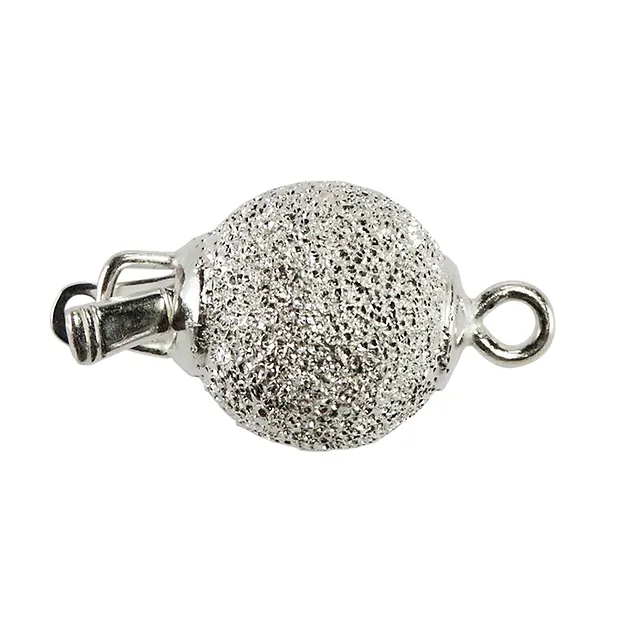 Kugelschließe 12mm, Silber diamantiert (1 St./VE) | Marco Schreier