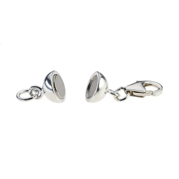 Magnetic clasp with Lobster Clasp, silver (1 pc./ PU) | Marco Schreier