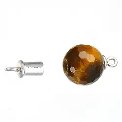 1905263081 Cierre magnético en bola (Ojo de tigre facetado) 16mm, plata (1 ud./VE) | Marco Schreier