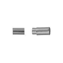 1905266041 Magnet-Schließe Zylinder für 2,5mm-Bänder, Silber (1 St./VE) | Marco Schreier