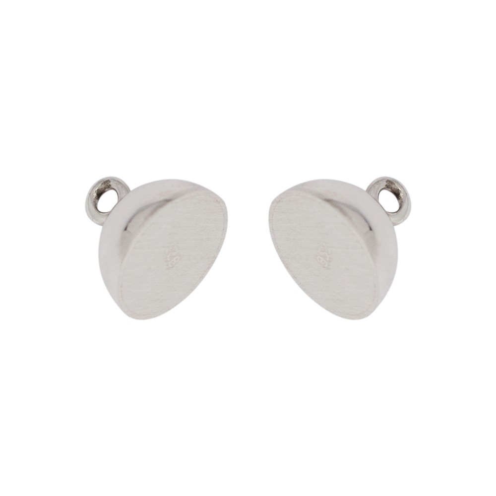 Magnetic clasp round 08mm, silver, matt (1 pc./ PU), capped | Marco Schreier