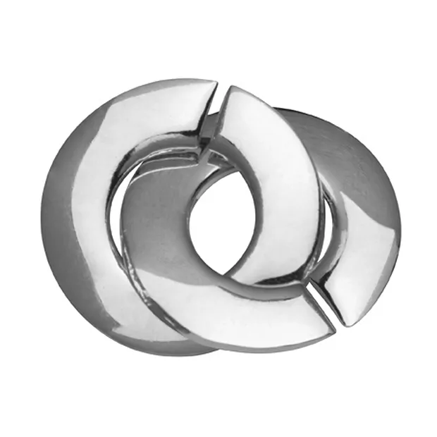 Ring-Ring-Verschluß rund 14mm, Silber (1 St./VE) | Marco Schreier