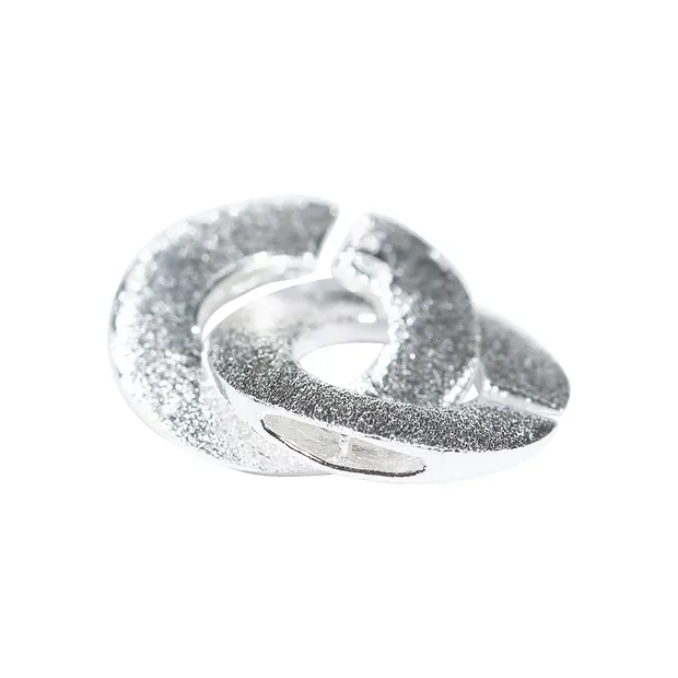 Ring-ring Clasp round 14mm, silver matt (1 pc./ PU) | Marco Schreier