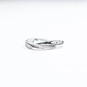Ring-ring Clasp round 14mm, silver matt (1 pc./ PU) | Marco Schreier