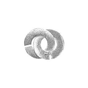 Ring-ring Clasp round 14mm, silver matt (1 pc./ PU) | Marco Schreier