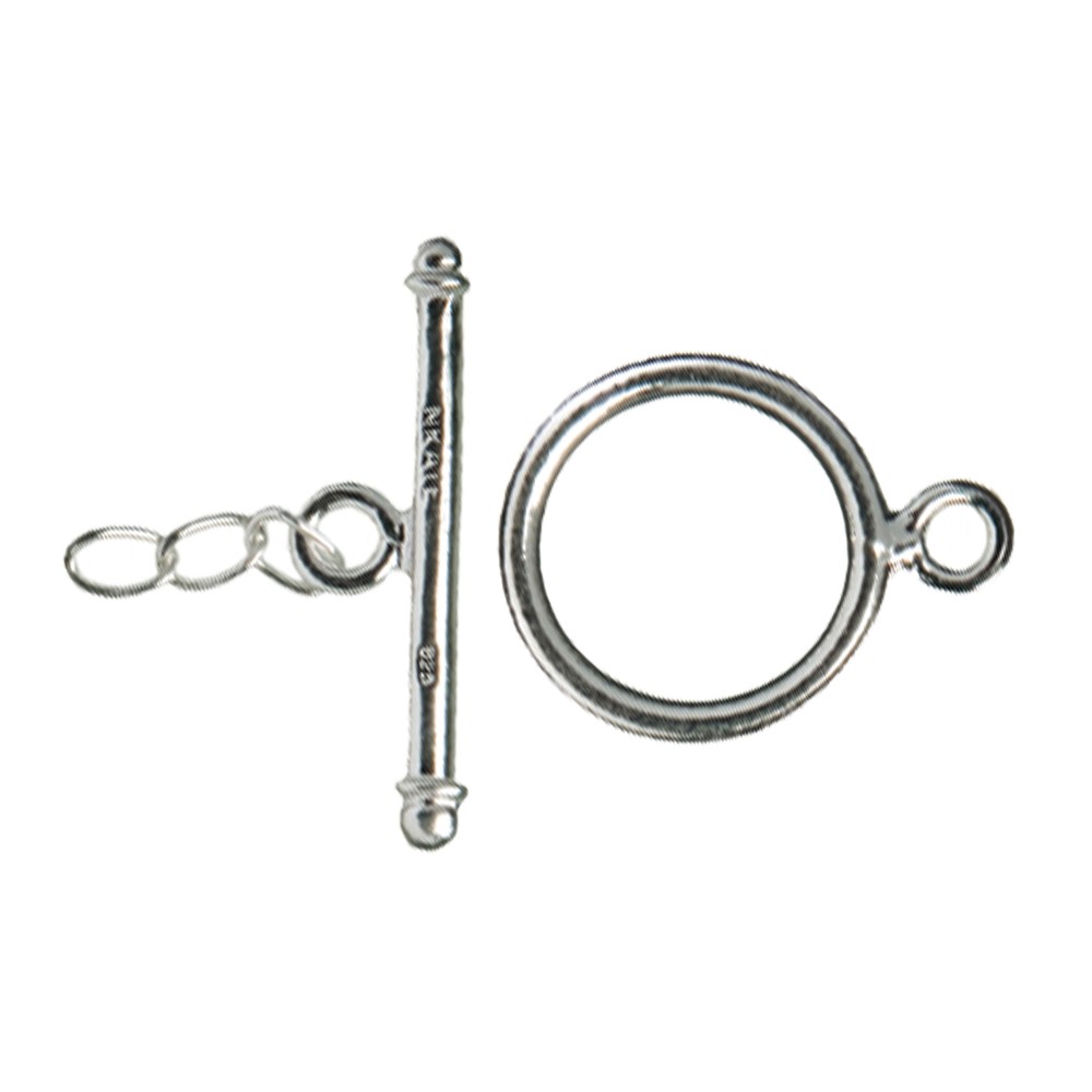 Knebelverschluss "Basis" 12mm, Silber (1 St./VE) | Marco Schreier