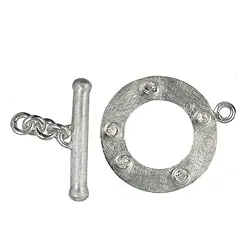 1905284172 Cierre basculante "Topacio", 28 mm, plata mate (1 unidad) | Marco Schreier