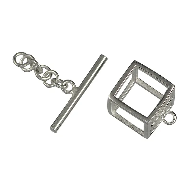 Fermeture à garrot "Kubus" 12mm, argent (1 pcs/UC) | Marco Schreier