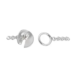 1905284361 Toggle clasp "spinning top" 19mm, silver (1 pc./ PU) | Marco Schreier