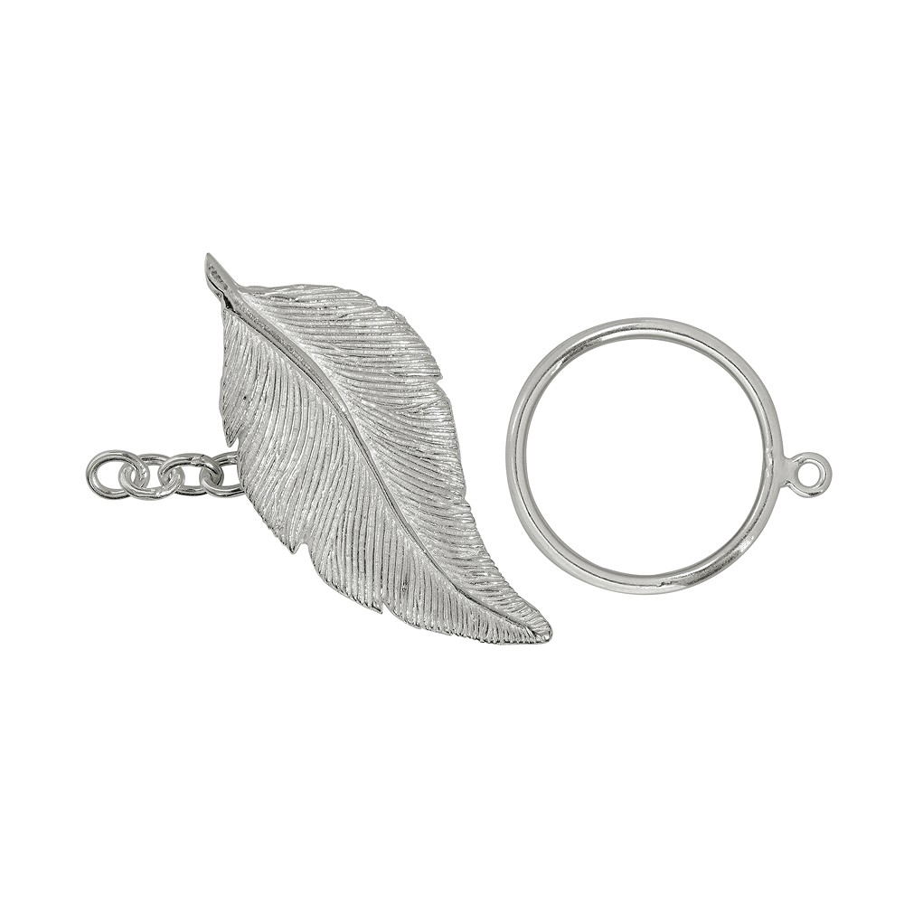 Chiusura a ginocchiera "a molla" 40 mm, argento (1 pz./ UC) | Marco Schreier