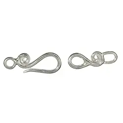 1905286021 Crochet décoratif en spirale avec anneaux 25mm, argent (1 pc/UC) | Marco Schreier