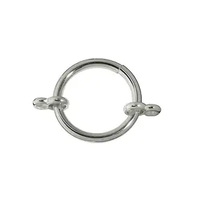 Anillo de sujeción con dos ojales dobles, plata, 22 mm (1 ud./VE) | Marco Schreier