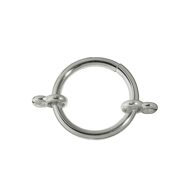 Anello di fissaggio con due doppi occhielli, argento, 22 mm (1 pz./ UC) | Marco Schreier