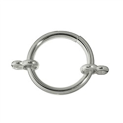 1905287031 Klemmring mit zwei Doppelösen, Silber, 26mm (1 St./VE) | Marco Schreier