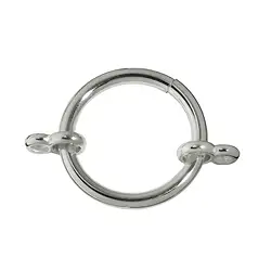 1905287031 Anillo de sujeción con dos ojales dobles, plata, 26 mm (1 ud./VE) | Marco Schreier