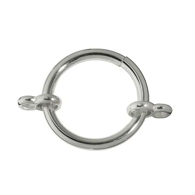 Anello di fissaggio con due occhielli doppi, argento, 26 mm (1 pz./ UC) | Marco Schreier