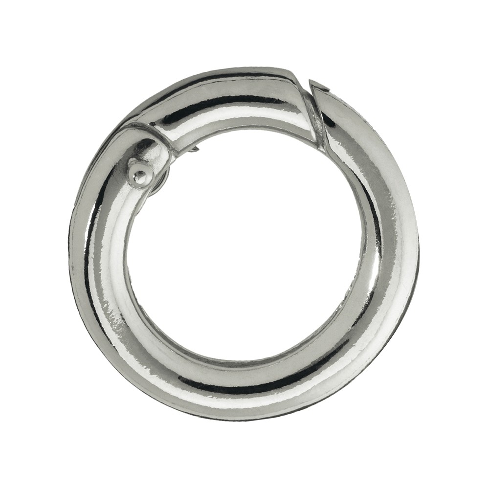 Ring clasp 15mm, silver, round bar (1 pc./ PU) | gems, healing stones & jewelry