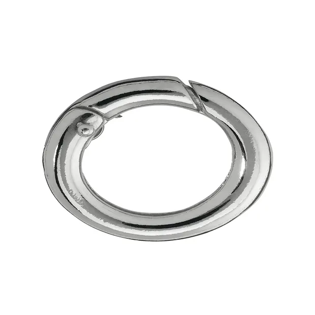 Ringschließe 12 x 16mm, Silber, runde Schiene (1 St./VE) | Marco Schreier