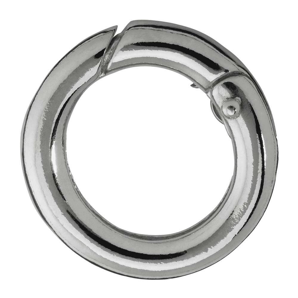 Ring clasp 17mm, silver, round bar (1 PU), Premium  | Marco Schreier