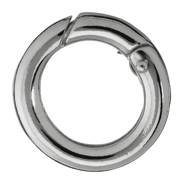 Fermoir anneau 17mm, argent, rail rond (1 pcs/UC), Premium | Marco Schreier