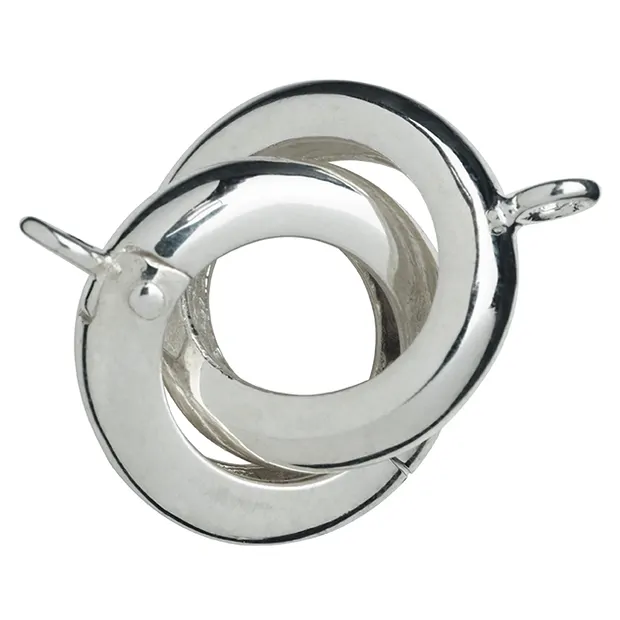 Scharnierverschluß mit Öse 15mm, Silber (1 St./VE) | Marco Schreier