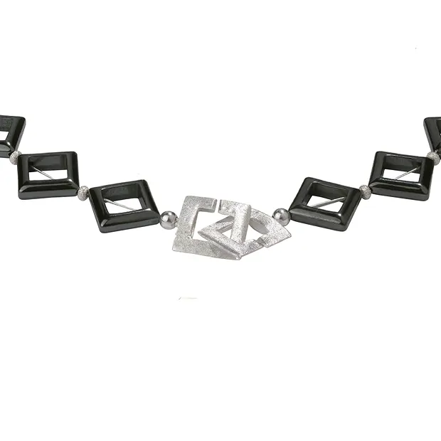 Ring-Ring-Verschluß quadratisch 14mm, Silber matt (1 St./VE) | Marco Schreier