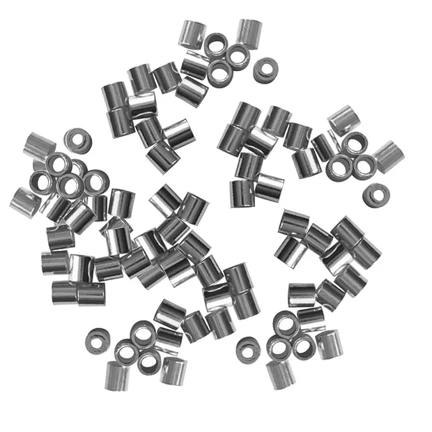 Crimp tube 2mm, silver (2000 pcs./ PU) | Schreier gems, healing stones & jewelry