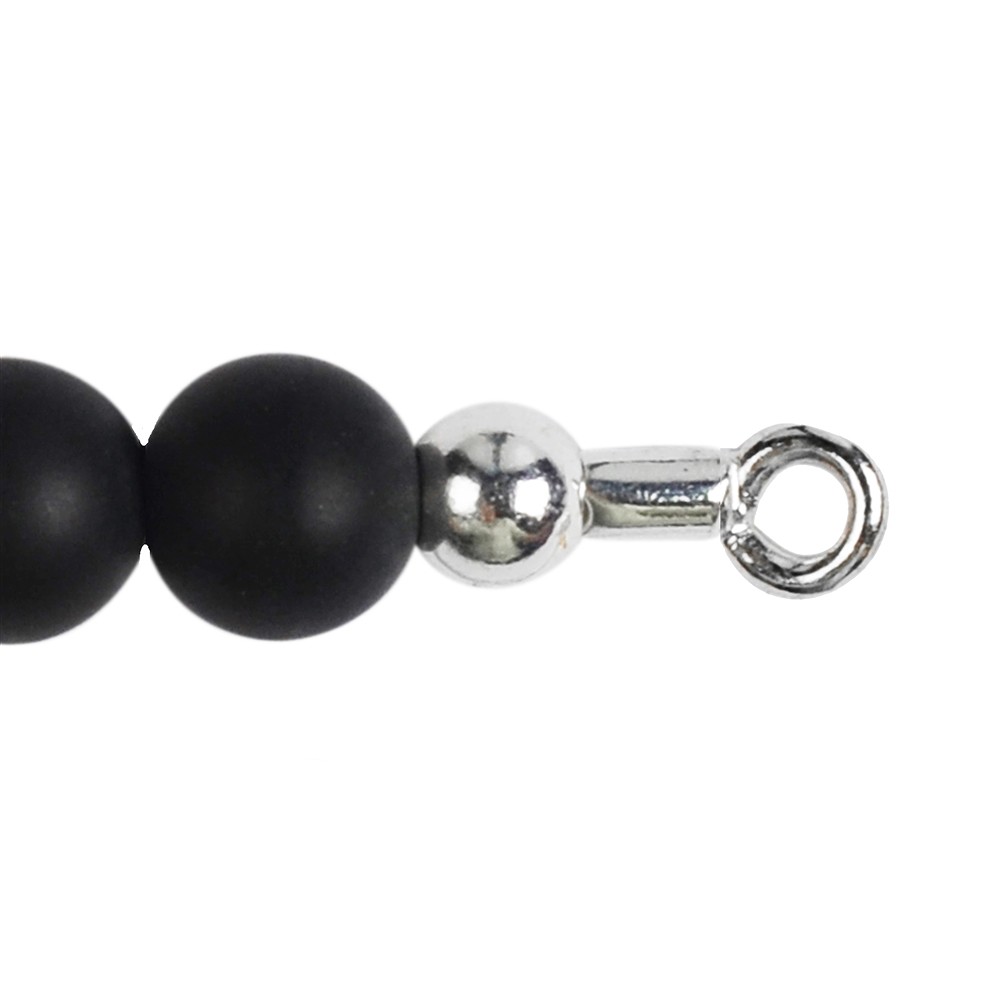 Röhrchen mit Öse 4,5mm, Silber (28 St./VE) | GH Edelsteine, Heilsteine & Schmuck