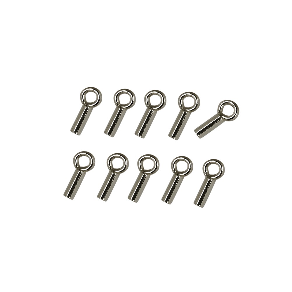 Röhrchen mit Öse 4,5mm, Silber (28 St./VE) | GH Edelsteine, Heilsteine & Schmuck